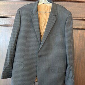 Max Davoli charcoal grey pinstripe suit – 46L